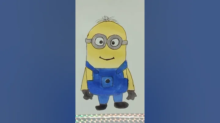 Draw a minion #art #acrylicpainting #shortsfeed#easypainting