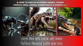 🔥 How to Create AI Hybrid Animal Fusion Videos | Viral Animal Fusion Reels & Shorts 🦁🐍 screenshot 2