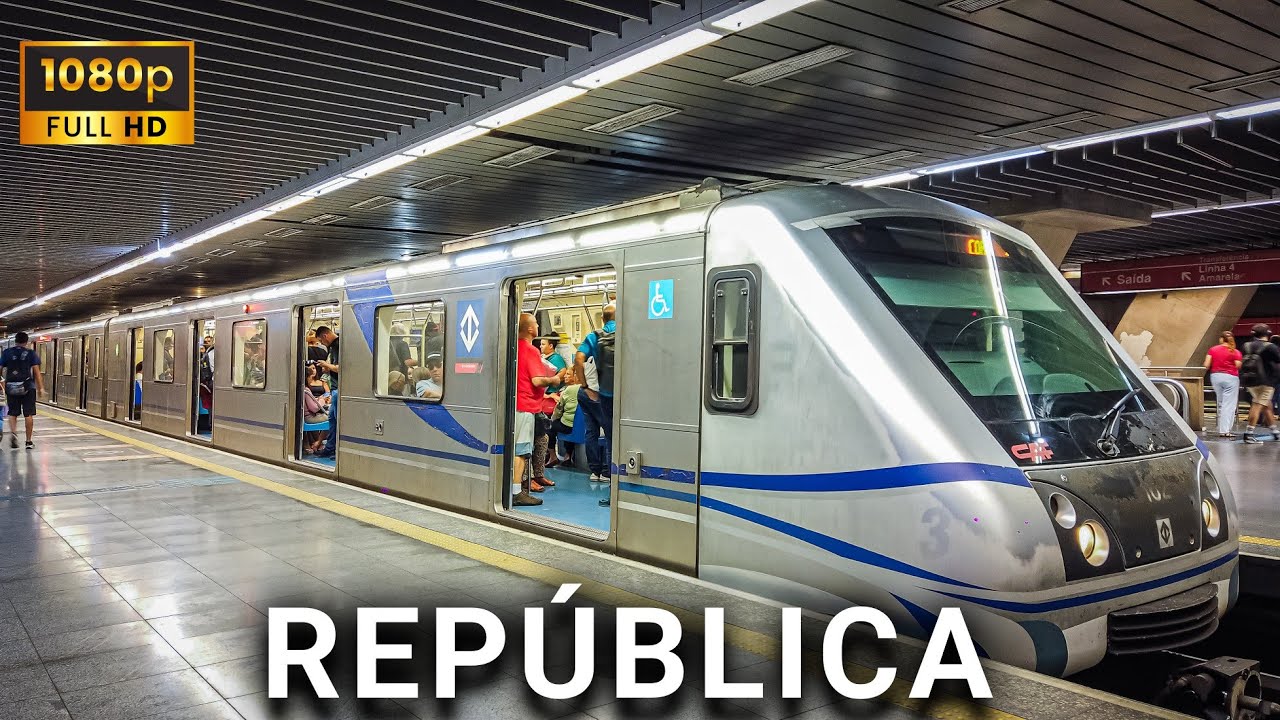 Estação República | Movimentação De Trens ( Linha 3 - Vermelha)