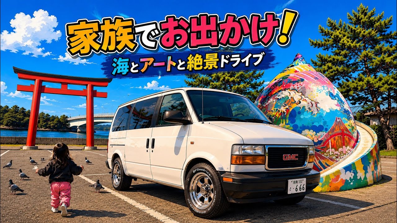 シボレー アストロで行く車中泊旅 in 恋人の聖地！(vlog)(車中泊