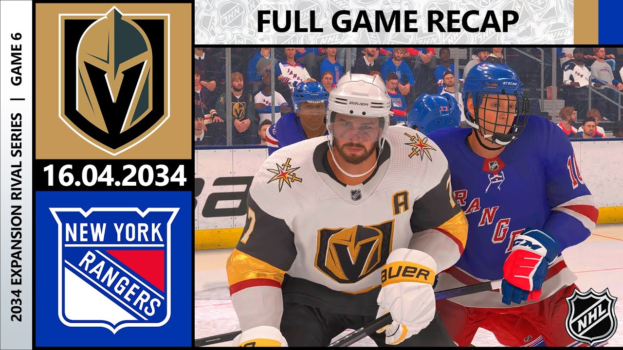 NHL 24 Vegas Golden Knights vs New York Rangers Expansion Rival