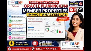 Oracle Planning Member Properties Explained | Hands-On Impact Lab | BISP Trainings