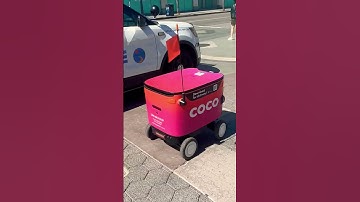Robot food delivery in Santa Monica  #robot