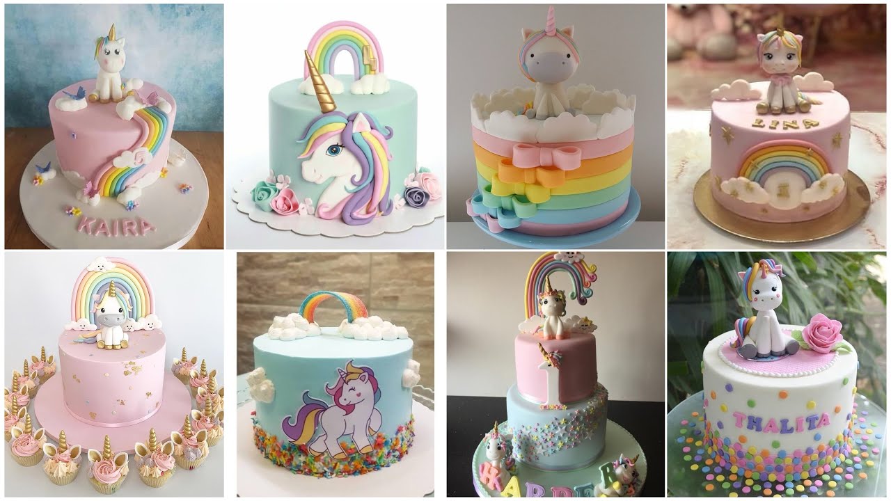 💯Unicorn Theme Cake Design 2024/Unicorn Cake/Cake Design/Girls Birthday Cake/Birthday Cake #unicorn
