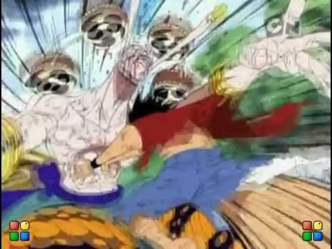 Onepiece Luffy Pwns Eneru Funimation Dub Youtube