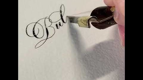 Envelope addressing in calligraphy