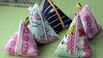DIY Triangle Zipper Pouch Tutorial