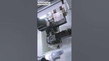CNC Lathe Aluminum Machining Demo with Automation! ⚙ #cnclathe