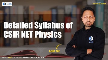 CSIR NET Physical Science Syllabus - Detailed Analysis