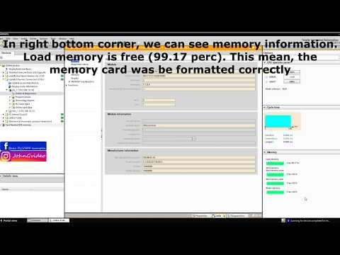 Siemens TIA Portal PLC tutorial - How to format Siemens memory card via TIA Portal