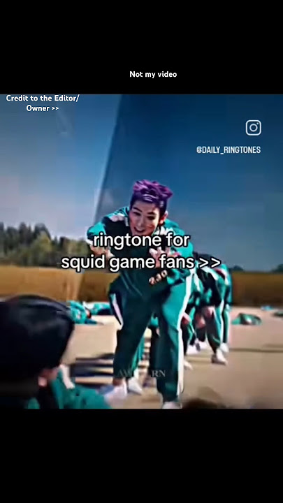 Ring tone for squid game fan #squid game #ringtone