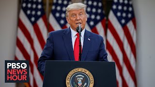 Trump makes 1st public remarks since Biden's win