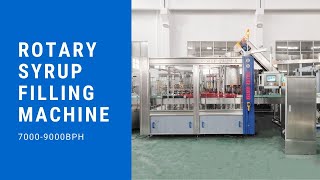 Efficient and Precise: Automatic Syrup Filling Machine in Action!