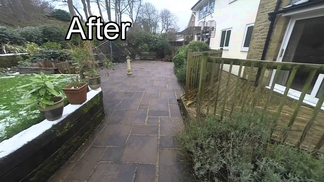 Patio Cleaning Pressure Washing / Jet Washing Services Ilkley / Leeds