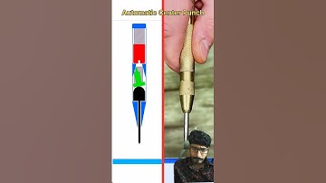 How an Automatic Center Punch Actually Works! (Animation vs. Real) #shorts