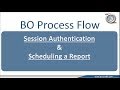 Session authentication and setting a scheduling  bobj process flow part 2