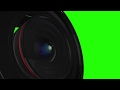 camera lens animated 1080p green screen royalty free