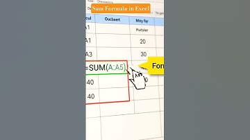 Sum Formula #excel #education #trending #shorts #youtubeshorts #ytshorts #viral #video #new #reels