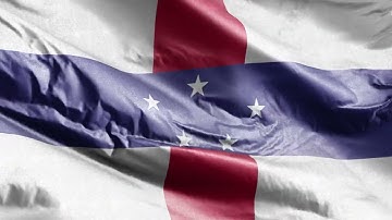 🇳🇱 Netherlands Antilles Flag: Waves of Unity in Stunning 4K 🌟