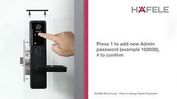 DL8800 How to change admin password