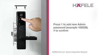 DL8800 How to change admin password