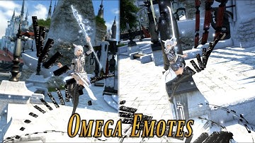 FFXIV: Omega Statue Emotes - Simulation F & M