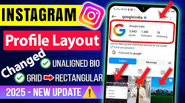 INSTAGRAM UPDATE ⚠️Instagram Changed Profile Layout Bio Layout and Rectangular Grid to Portrait
