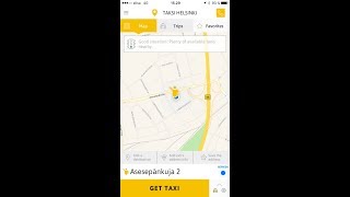 Taksi Helsinki application guide screenshot 1