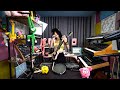 Giorgia angiuli live set w microphone guitar pepper and toys