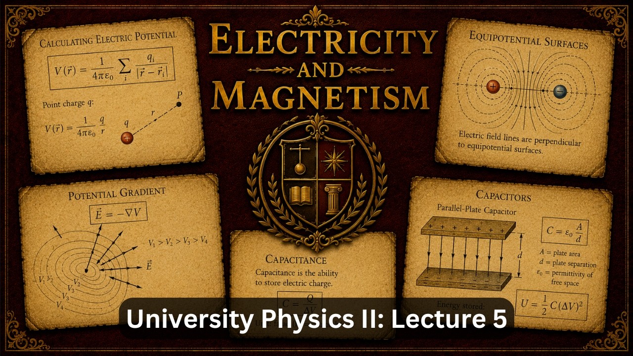 Electric Potential and Capacitance – Lecture 5 (University Physics II)