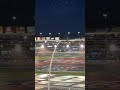 Denny Hamlin on Pit Road Pit Stops Begin Drone Show Overhead NASCAR Cup Series Charlotte Speedway