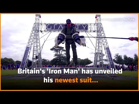 Britain's 'Iron Man' unveils first electric jet suit