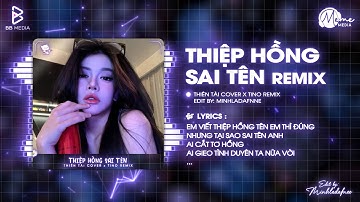 Thiệp Hồng Sai Tên (Tino Remix) - Thiên Tài Cover | Em Viết Thiệp Hồng Tên Em Thì Đúng Remix TikTok