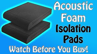 JBER Acoustic Foam Isolation Pads, Watch Before You Buy!