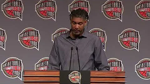 Tim Duncan reflects on playing against Kobe Bryant  at the Naismith Hall of Fame press conference