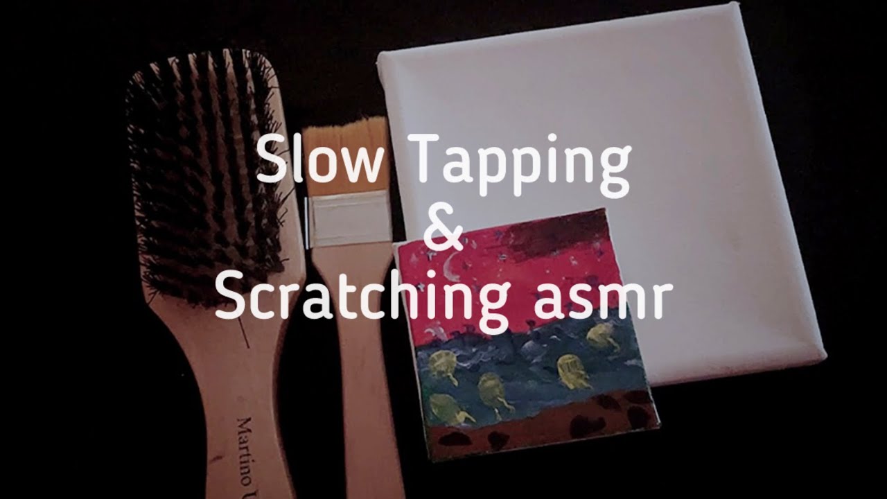 ASMR Slow Wooden Brush Tapping & ScratchingI Deep Tingly Sounds For Sleep 