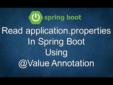 Read application.properties File In Spring Boot Using @Value Annotation
