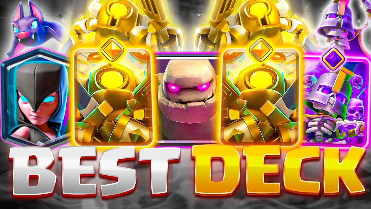 PRO TIPS — BEST GOLEM + HERO Mini PEKKA Deck (Insane Ladder Wins!🔥)