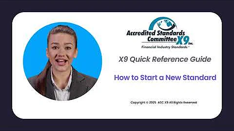 Starting the X9 Development Process