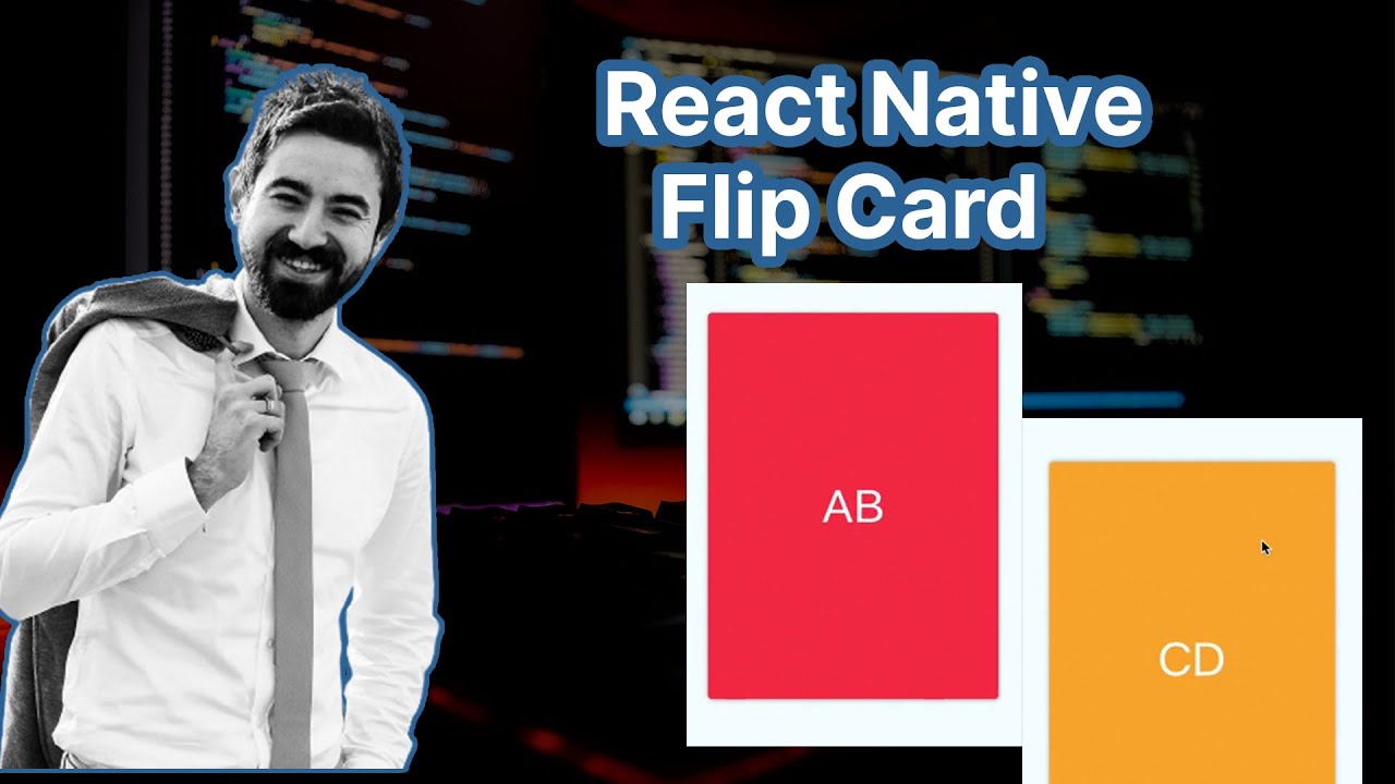React Native ile Flip Card Kullanımına Bakıyoruz - YouTube
