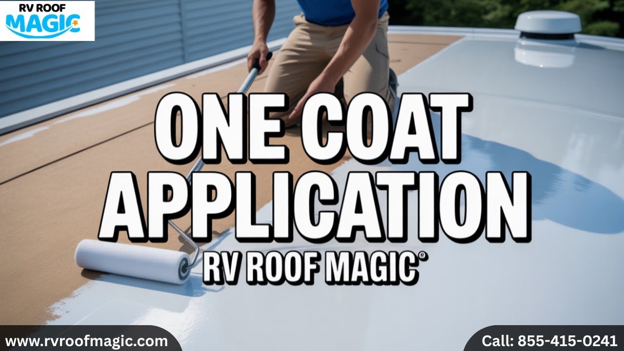 RV Roof Magic: One Coat Application RV Roof Sealant