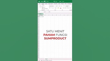 Satu menit paham dan mengerti fungsi SUMPRODUCT #excel #excelindonesia #exceltips  #belajarexcel