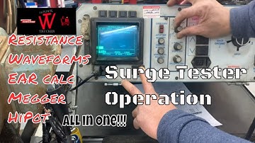 Motor Rewinding | Rewinding | Surge Tester for Motors | How to use Surge Tester with  Baker D12R