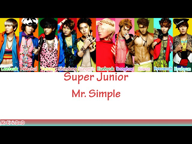 Super Junior (슈퍼 주니어): Mr. Simple Lyrics class=