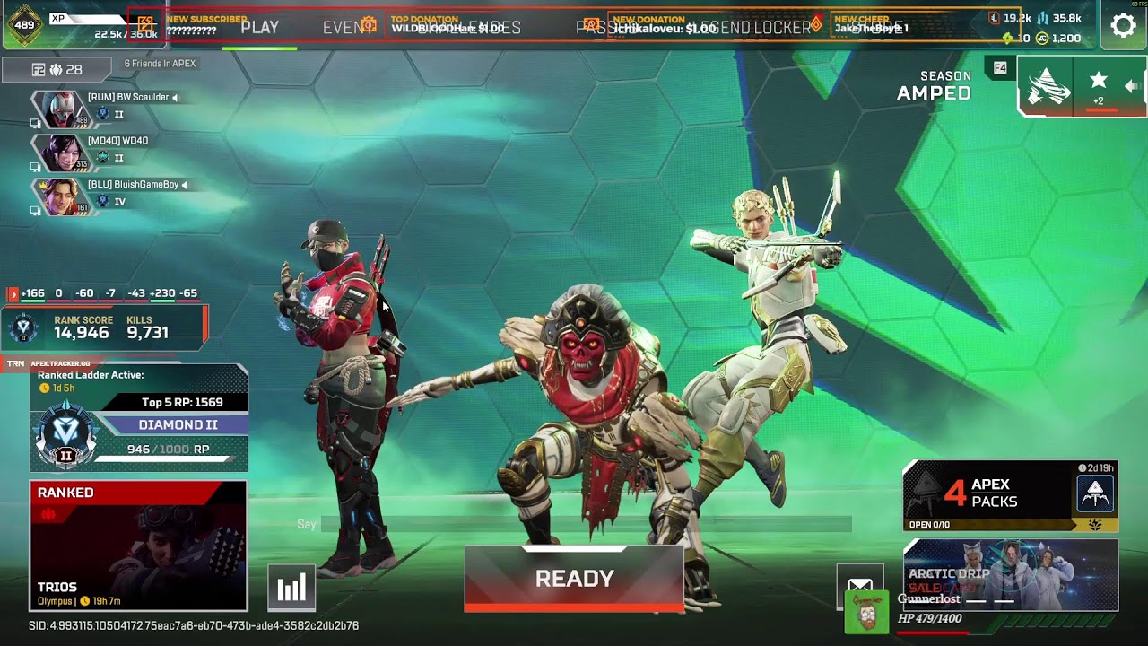 Time to lose elo | apex live stream