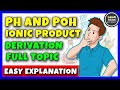 Water Ionization and pH Relationship in Chemistry