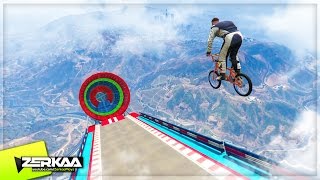 GIANT BMX DOWNHILL OBSTACLE COURSE! (GTA 5 Funny Moments)