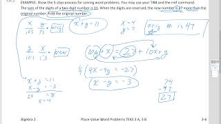 A2 3 6 Place Value Word Problems