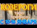 ГОРОСКОП КОЗЕРОГИ С 10 ПО 16 ЯНВАРЯ НА НЕДЕЛЮ. 2022 ГОД