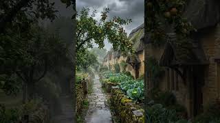 Cotswolds Rain 🌧️ Cinematic Village Escape 23 #CottageCore #RainSounds #EnglishCountryside